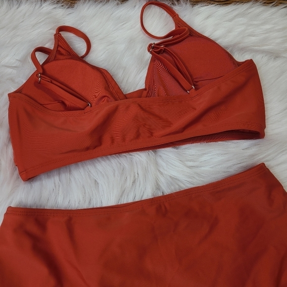 Marsala Twist High Waisted Bikini Sz L - Picture 11 of 16